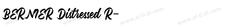 BERNIER Distressed R字体转换